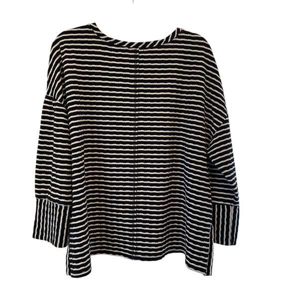 HABITAT Striped 3/4 Sleeve Tunic Top XL - Picture 3 of 9